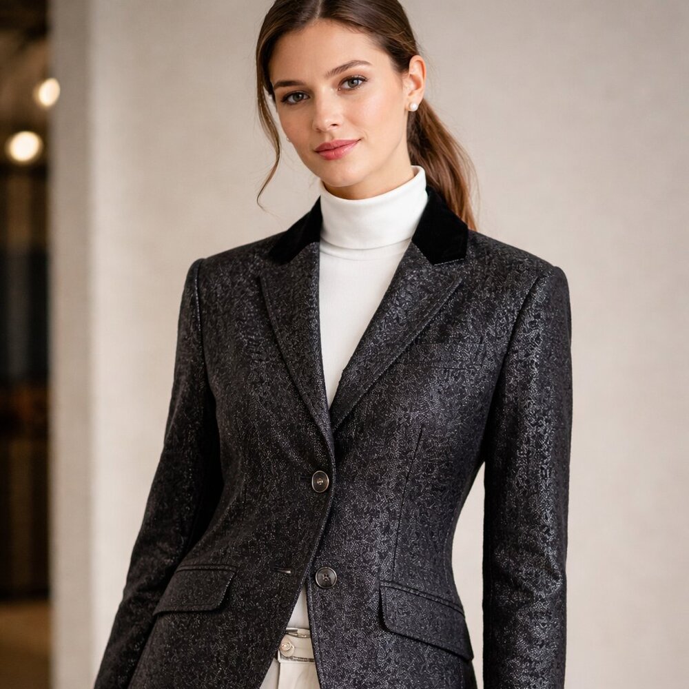 BNWT Ted Baker London Sherman Speckled Velvet Blazer